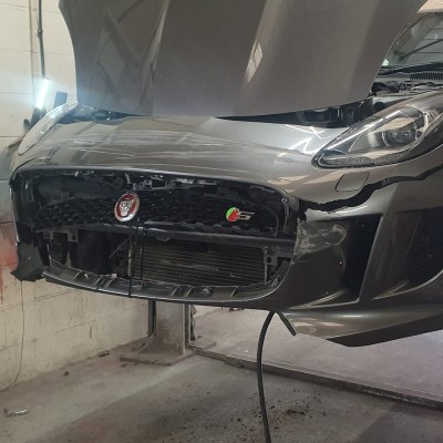 Jaguar F-Type V6 Sport Front End Rebuild
